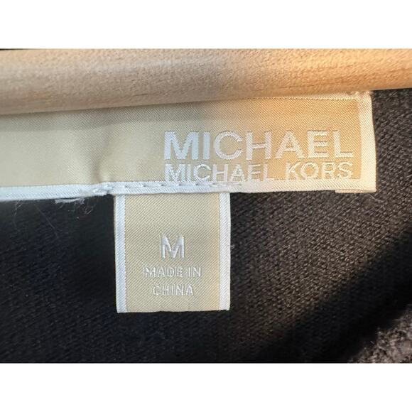 Michael Michael Kors Black White Striped Sweater Women’s Size M Long Sleeve Knit - Picture 5 of 6